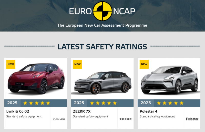 领克Z20获2025年Euro NCAP全球SUV安全第一
